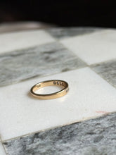 Load image into Gallery viewer, Vintage 14k Gold Diamond Quarter Eternity Band Size 5

