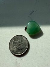 Load image into Gallery viewer, Vintage Jade Sterling Heart Charm
