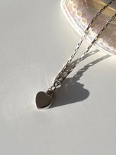 Load image into Gallery viewer, Vintage Heart Sterling Silver Necklace 17.5”
