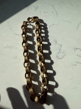 Load image into Gallery viewer, Vintage 1930s Germany Brass Necklace 18.5”
