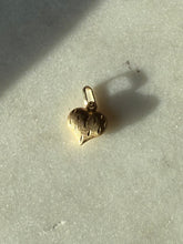 Load image into Gallery viewer, Vintage 10k Gold Mini Puffy Heart Charm
