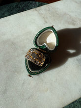 Load image into Gallery viewer, Gold Vermeil Iced Cage Ring Size 6
