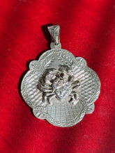 Load image into Gallery viewer, Cancer Zodiac Ruby Sterling Silver Pendant
