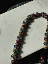Load image into Gallery viewer, Vintage 1980s Gripoix Style Cabochon Chunky Costume Necklace 18”
