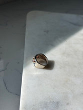 Load image into Gallery viewer, Vintage Amethyst &amp; Tourmaline Sterling Silver &amp; 10k Gold Ring Size 5.25
