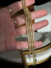 Load image into Gallery viewer, Italian Semi-Solid Gold Vermeil Cuban Curb Chain 22”
