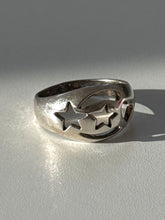 Load image into Gallery viewer, Vintage Celestial Heart Sterling Silver Ring Size 10.5
