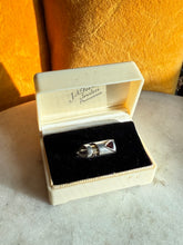 Load image into Gallery viewer, Garnet Sterling &amp; 14k Yellow Gold Ring Size 8
