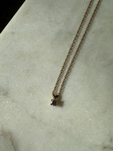 Load image into Gallery viewer, Vintage 14k Gold Diamond Necklace 15.75”
