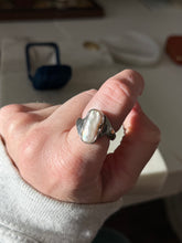 Load image into Gallery viewer, Vintage Pearl Sterling Silver Ring Size 7
