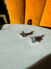 Load image into Gallery viewer, Solid Sterling Silver Cross Earrings
