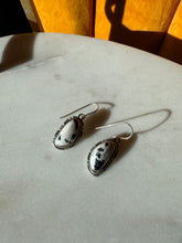 Load image into Gallery viewer, Howlite Sterling Silver Dangle Earrings
