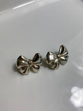 Load image into Gallery viewer, Bow Sterling Silver Post Back Earrings
