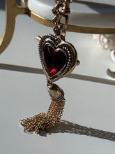Load image into Gallery viewer, Vintage Chunky Red Tassle Pendant
