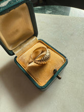 Load image into Gallery viewer, Vintage 10k Yellow Gold Croissant Ring Size 3.25
