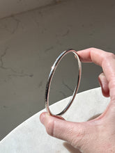 Load image into Gallery viewer, Vintage Etched Sterling Silver Bangle Bracelet
