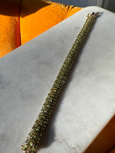 Load image into Gallery viewer, Peridot Gold Vermeil Bracelet 7.5”
