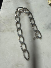 Load image into Gallery viewer, Chunky Vintage Sterling Silver Bracelet 8”
