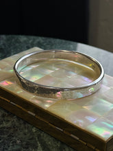 Load image into Gallery viewer, Mexico Vintage Hammered Sterling Silver Bangle Bracelet
