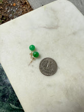 Load image into Gallery viewer, Jade 14k Gold Push Back Earrings

