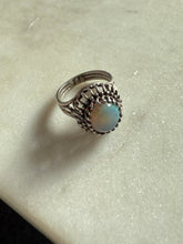 Load image into Gallery viewer, Vintage Opal Sterling Silver Ring Size 6
