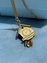 Load image into Gallery viewer, Vintage 18k Gold Cuckoo Clock Pendant
