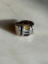 Load image into Gallery viewer, Multistone Solid Sterling Silver Ring Size 8
