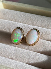Load image into Gallery viewer, Vintage 14k Gold Opal Earrings
