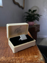Load image into Gallery viewer, Modernist Square Sterling Silver Ring

