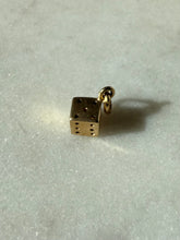 Load image into Gallery viewer, Vintage 14k Gold Dice Charm
