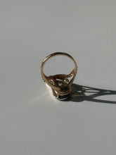 Load image into Gallery viewer, Vintage Two-Tone Diamond 14k Gold ‘J’ Initial Ring Size 6.75

