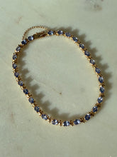 Load image into Gallery viewer, Tanzanite 14k Yellow Gold Tennis Bracelet
