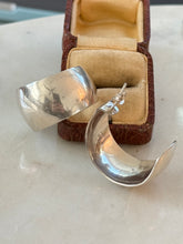 Load image into Gallery viewer, Vintage Mexico Sterling Silver Hoops
