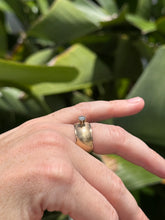 Load image into Gallery viewer, Vintage Solid 14k Gold Cigar Band Diamond Ring Size 5.5

