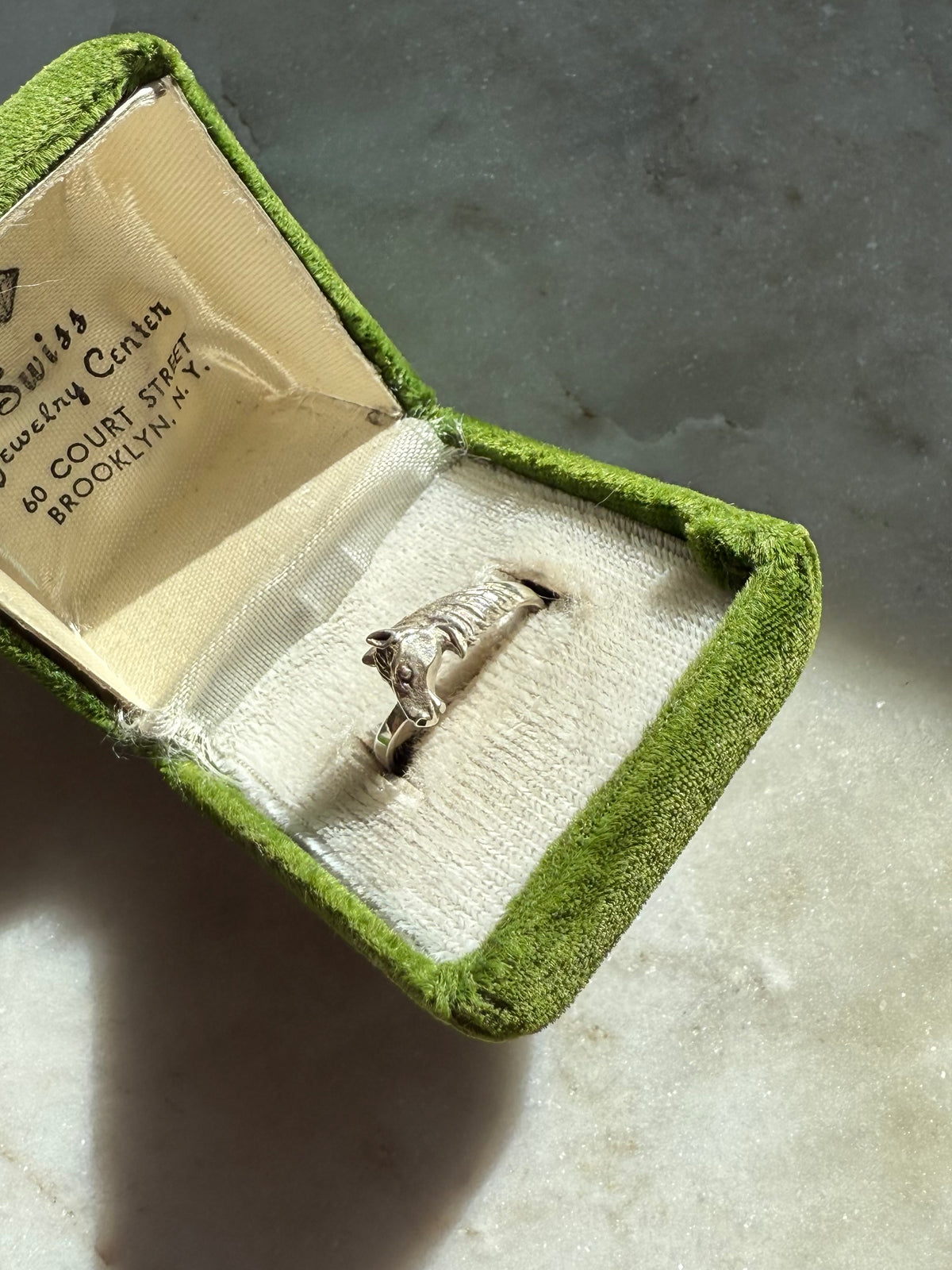 Horse Sterling Silver Ring Size 8