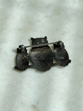 Load image into Gallery viewer, Vintage 1930s Owl Sterling Silver Brooch
