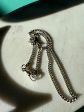 Load image into Gallery viewer, Vintage Sterling Silver Cuban Dog Clip Chain 17”
