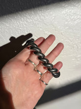 Load image into Gallery viewer, Chunky Italian Vintage San Marco Croissant Link Sterling Silver Bracelet 7.25”
