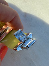 Load image into Gallery viewer, Jade Sterling Silver Chunky Bracelet 6.75”
