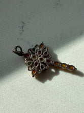 Load image into Gallery viewer, Opal &amp; Peridot Sterling Silver Cross Pendant
