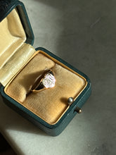 Load image into Gallery viewer, Midcentury 10k Solid Gold Engraved Heart Signet Ring Size 4.5
