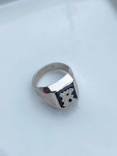 Load image into Gallery viewer, ‘K’ Initial Sterling Silver Signet Ring
