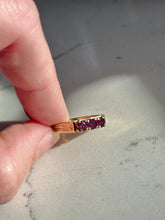Load image into Gallery viewer, Vintage 1970s Ruby 18k Gold Ring Size 4.25
