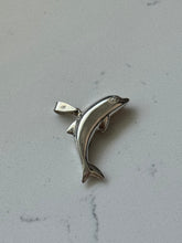 Load image into Gallery viewer, Sterling Silver Dolphin Pendant
