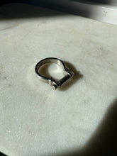 Load image into Gallery viewer, Screw Shackle Sterling Silver Ring Size 7.5
