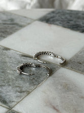 Load image into Gallery viewer, Diamond 14k White Gold Hoop Earrings
