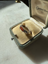 Load image into Gallery viewer, Sterling Silver Crushed Faux Coral Ring Size 8
