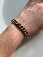 Load image into Gallery viewer, Antique 1/20 12k Gold Fill Curb Bracelet 8”
