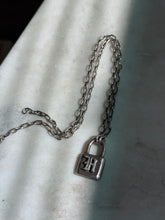 Load image into Gallery viewer, ‘H’ Lock Sterling Silver Chain 17.5”

