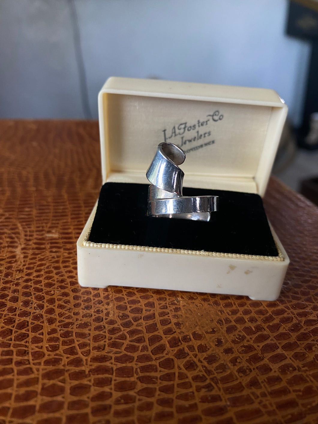 Abstract Modernist Sterling Silver Ring